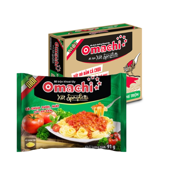 Omachi spaghetti thùng 30 gói