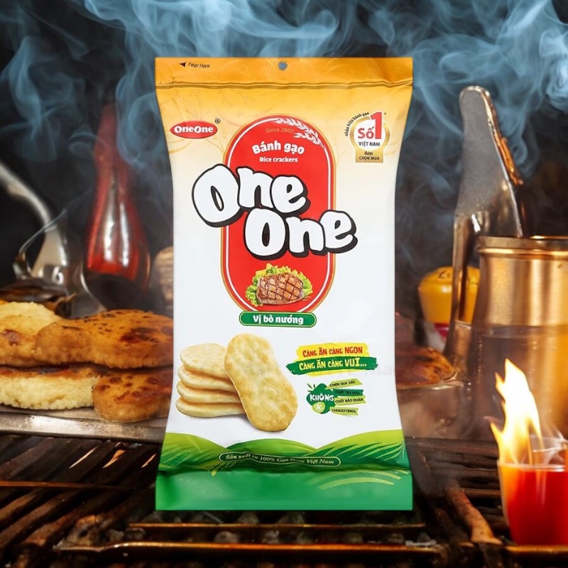 Bánh gạo One One Bò nướng 20x150gr