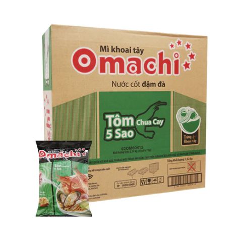 Omachi tôm thùng 30pcs